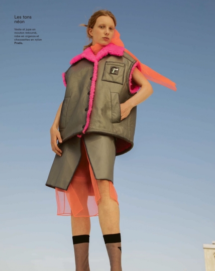 Demy de Vries for Marie Claire France September 2018, Photographer David Gomez, Styliste Marine Chaumien 