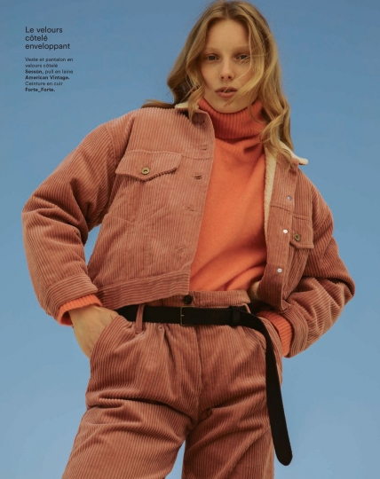 Demy de Vries for Marie Claire France September 2018, Photographer David Gomez, Styliste Marine Chaumien 