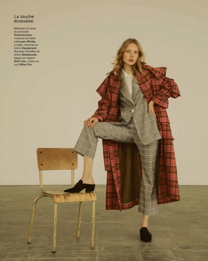 Demy de Vries for Marie Claire France September 2018, Photographer David Gomez, Styliste Marine Chaumien 