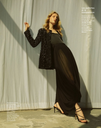 Demy de Vries for Marie Claire France September 2018, Photographer David Gomez, Styliste Marine Chaumien 