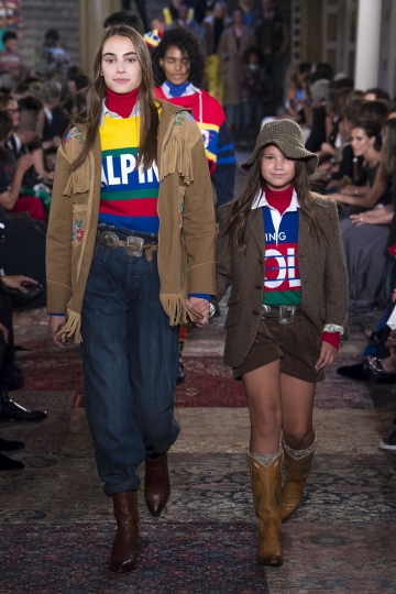 Romy Schönberger for Ralph Lauren’s 50th Anniversary Show for Fall 2018  ready-to-wear 