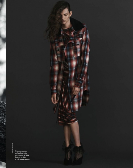 Bette Franke for Elle France august 2018, Photographer Blair Getz Mezobov, Eidtor Jeanne Le Bault, Make-up Lili Choï, Hair Christoph Hasenbein 