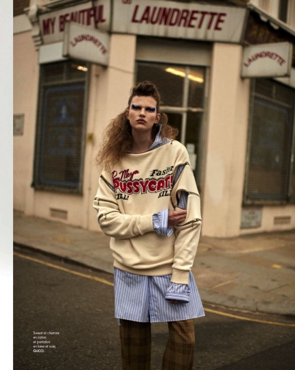 Bette Franke for Elle France August 2018, Photographer Sam Hendel, Editor Hortense Manga, Make-up Alice Ghendrih, Hair Jonathan Connelly 