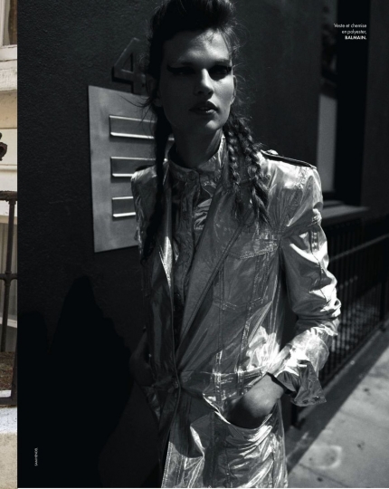 Bette Franke for Elle France August 2018, Photographer Sam Hendel, Editor Hortense Manga, Make-up Alice Ghendrih, Hair Jonathan Connelly 