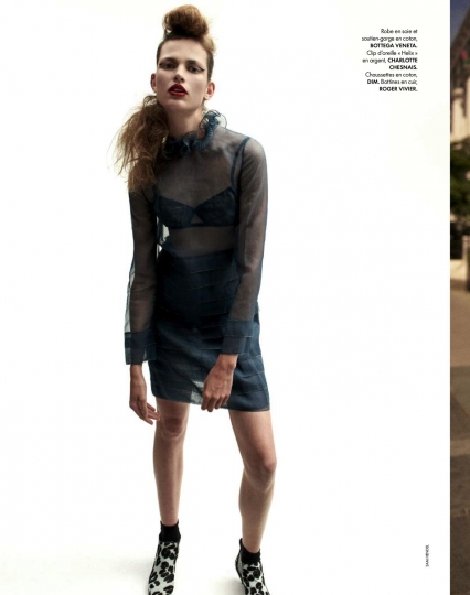 Bette Franke for Elle France August 2018, Photographer Sam Hendel, Editor Hortense Manga, Make-up Alice Ghendrih, Hair Jonathan Connelly 