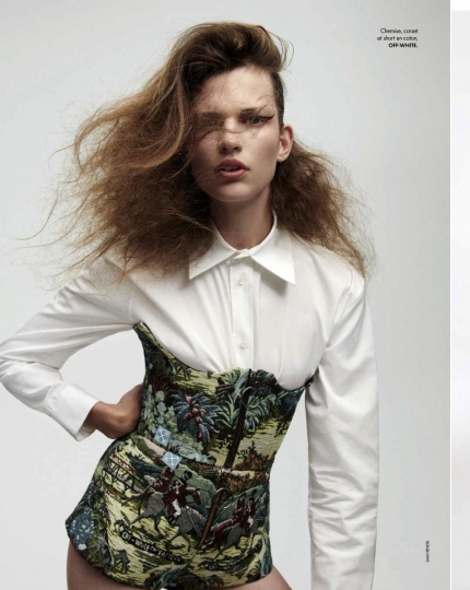 Bette Franke for Elle France August 2018, Photographer Sam Hendel, Editor Hortense Manga, Make-up Alice Ghendrih, Hair Jonathan Connelly 