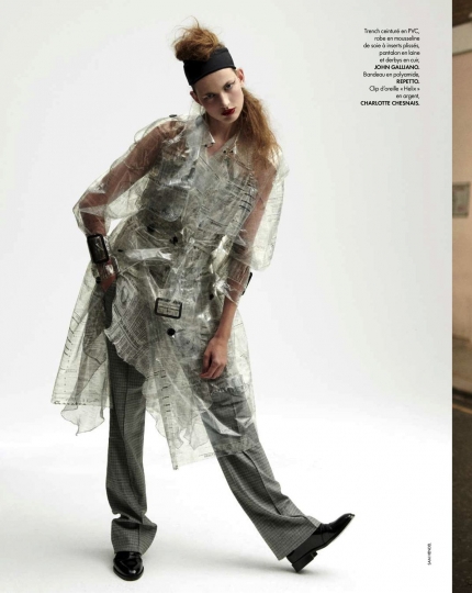 Bette Franke for Elle France August 2018, Photographer Sam Hendel, Editor Hortense Manga, Make-up Alice Ghendrih, Hair Jonathan Connelly 