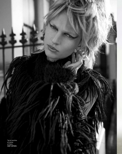 Bette Franke for Elle France August 2018, Photographer Sam Hendel, Editor Hortense Manga, Make-up Alice Ghendrih, Hair Jonathan Connelly 