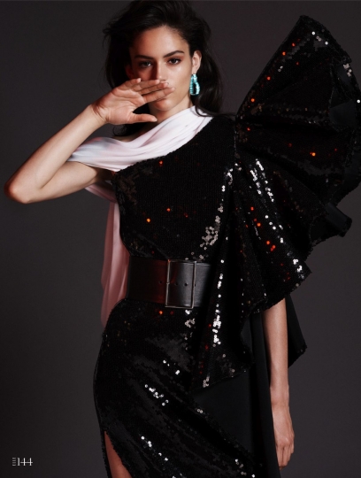 Nikki Vonsee for Dutch Elle October 2018, Photographer David Cohen de Lara, Stylist Thomas Vermeer, Hair Cynthia Schippers, Hair Carlos Saidel 