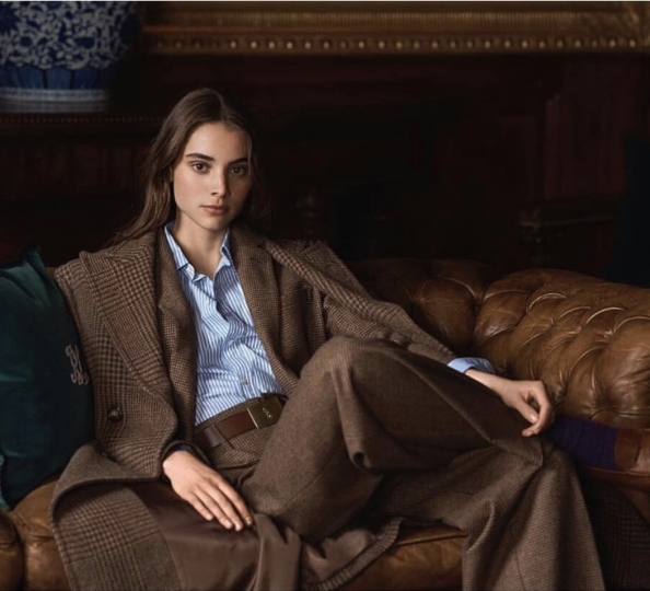 Romy Schönberger for The Polo Ralph Lauren Campaign Fall 2018, Photographer Joel Griffith 