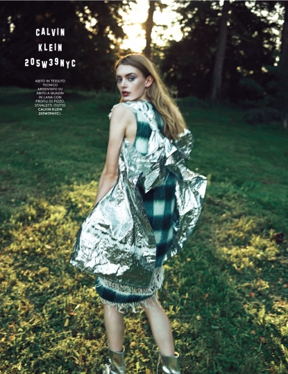 Hanna Verhees for Grazia Italy October 2018, Photographer Simone Falcetta, Stylist Selin Bursalioglu 