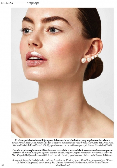 Hanna Verhees for Vogue Novias Spain November 2018, Photographer Elena Olay, Stylist Marta Bajo 