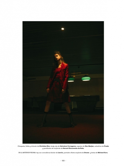 Estella Boersma for L’Officiel Spain October 2018, Photographer Mehdi Sef, Stylist Sergio Alvarez 