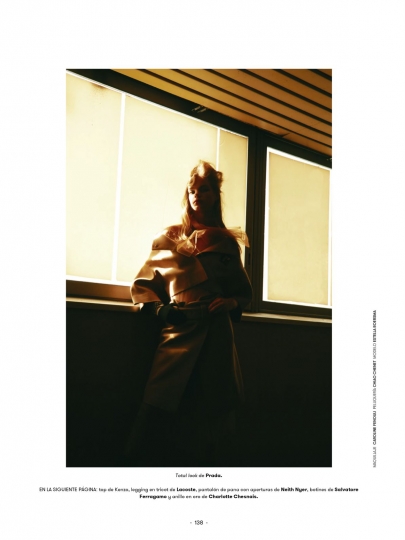 Estella Boersma for L’Officiel Spain October 2018, Photographer Mehdi Sef, Stylist Sergio Alvarez 