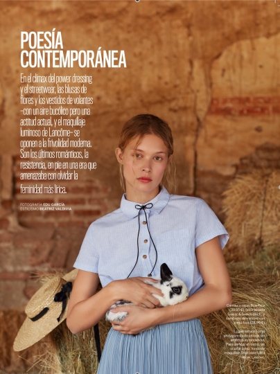 Country girl Rianne for Moda Magazine November 2018, Photographer Edu Garcia, Stylist Beatriz Valdivia 