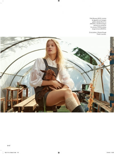 Country girl Rianne for Moda Magazine November 2018, Photographer Edu Garcia, Stylist Beatriz Valdivia 