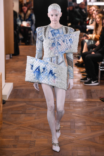 Nikki Vonsee Balmain Spring 2019 Couture 