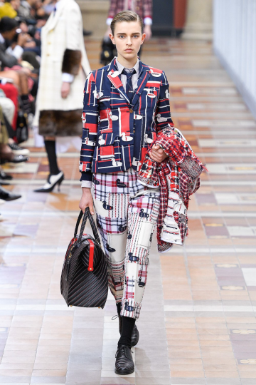 Merel Zoet for show Thom Browne Fall 2019 