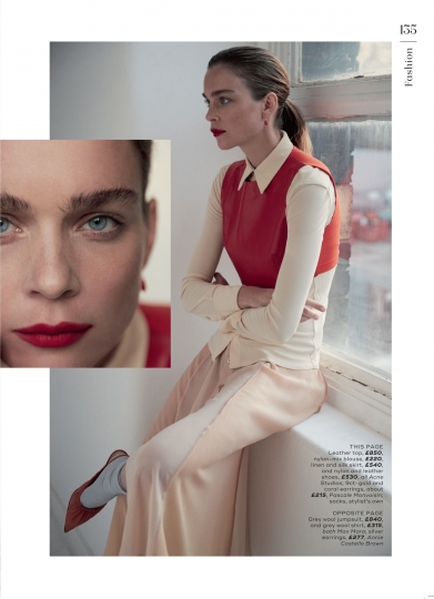 Kim Noorda for English Marie Claire, Photographer David Roemer, Stylist Jayne Pickering, Make-up Thomas Lorenz, Hair Craig Taylor, Nails Chisato Yamamoto 