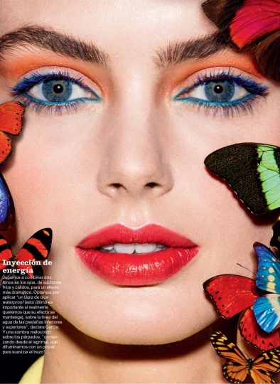 Beautiful Hanna Verhees for Spanish Marie Claire, Photographer Antonio Térron, Stylist Marta Monlèon, Hair and make-up José louis Garcia 