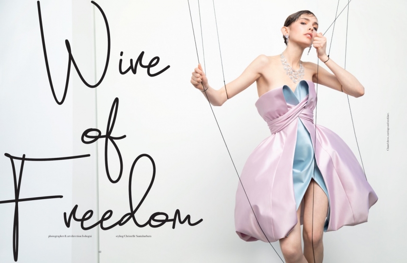 Jacobien van der Kleij for Book Moda, Photographer Isshogai, Stylist Christelle Santa Barbara, Hair Stephane Delahaye, Make-up Sandrine 