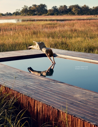 On the road with Sophie Vlaming in beautiful Botswana for Jan Magazine, Photographer Anders Overgaard, Stylist Linda Gumus, Hair and Make-up Jade Leggat 