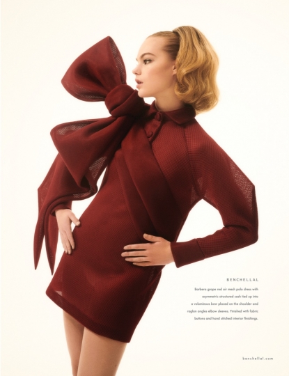 Estella Boersma in a fantastic shoot by Tim Verhallen for Benchallal Collection NR7 with great hair and make-up by Carlos Saidel 