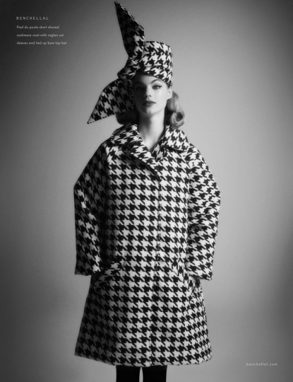 Estella Boersma in a fantastic shoot by Tim Verhallen for Benchallal Collection NR7 with great hair and make-up by Carlos Saidel 