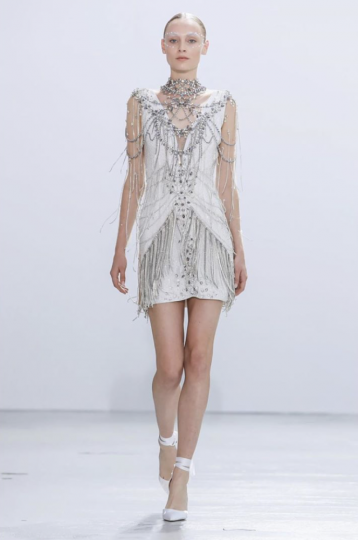 Anna-Sophia Evers for Celia Krithrioti Couture show Fall 2019 