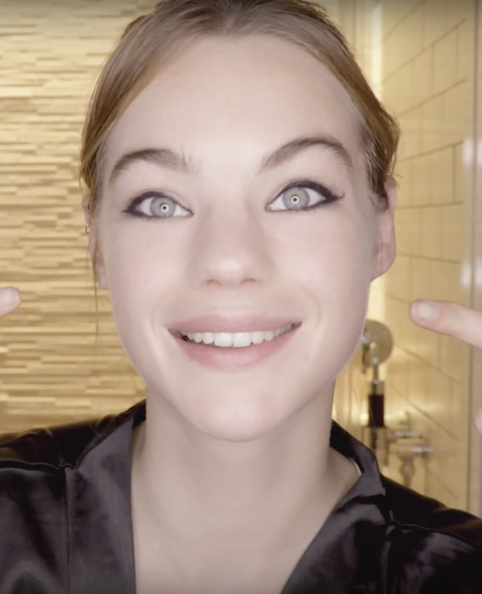 Miss Estella Boersma with a personal make-up advice for Elite New York! 