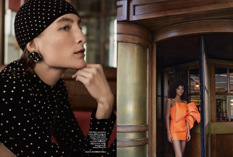 Lovely covers and nice story with Demy de Vries for Harpers Bazaar UK, Photographer Agata Pospieszynska, Stylist Charlie Harrington 