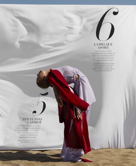 The always lovely, happy Hanna Verhees for Spanish Harper’s Bazaar, captured by  Josefina Andrés, stylist Leonor Delkader, Hair and make-up Carol Guzamán 