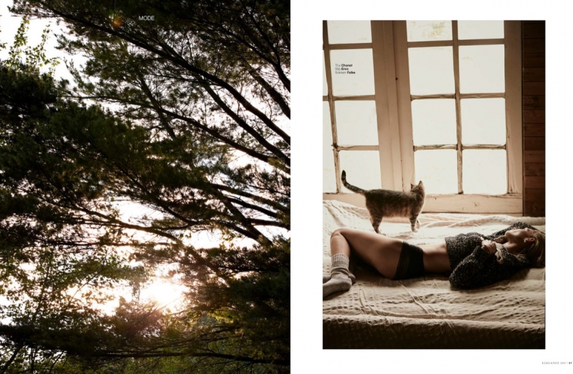 Renee Meijer  in a cool story for Elegance, Photographer Hans van Brakel, Stylist Simone Dernee, Hair and Make-up Sanne Le Gras-Bleeker 