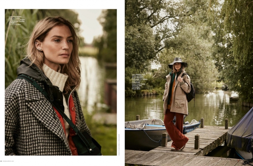 Renee Meijer  in a cool story for Elegance, Photographer Hans van Brakel, Stylist Simone Dernee, Hair and Make-up Sanne Le Gras-Bleeker 