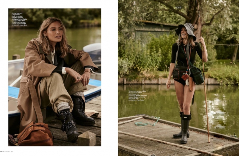 Renee Meijer  in a cool story for Elegance, Photographer Hans van Brakel, Stylist Simone Dernee, Hair and Make-up Sanne Le Gras-Bleeker 