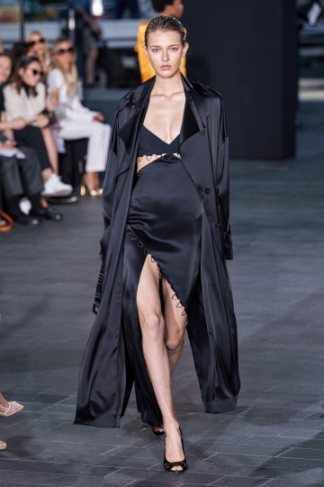 Merel Zoet in a strong sexy look for David Koma SS 2020, Stylist Patrick Mackie 