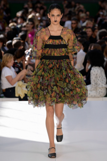 Nikki Vonsee in the Romantic show Molly Goddard SS 2020 