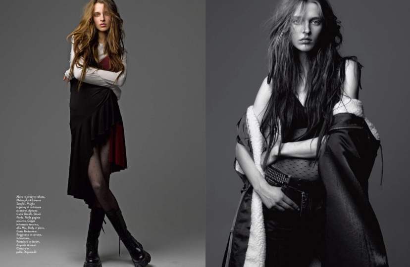 Fantastic cover story Merel Zoet for Amica, Photographer Cometi, Stylist Claudia Caretti, Make-up Viviana Graziano. Hair David Delicourt 