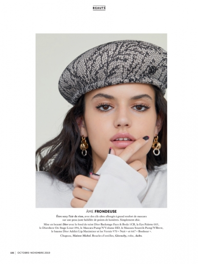 Cute beauty story Nikki Vonsee for French Glamour, captured by Maxime Cardol 