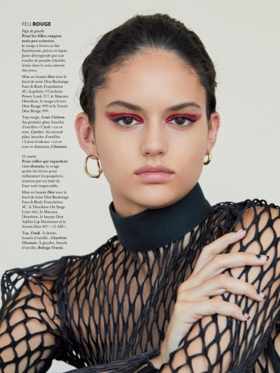 Cute beauty story Nikki Vonsee for French Glamour, captured by Maxime Cardol 
