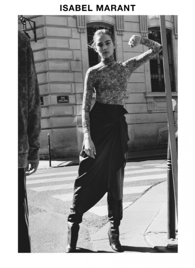 Romy Schönberger in great looks for Isabel Marant! 