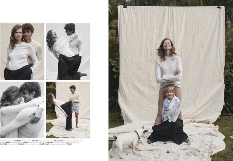 Beautiful intimate cover story for Bette Franke and her husband Ilja and lovely boys Boris and Lucas for Vogue Portugal, Photographer Frederico Martins, Stylist Michele Bagnara, Hair Rui Rocha, Makeup 