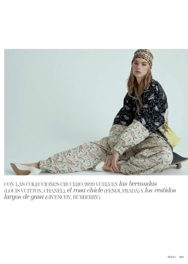 Estella Boersma for Telva, Photographer Tomas de la Fuento, Stylist Alicia Chapa, Hair and Make-up Yurema Villa 