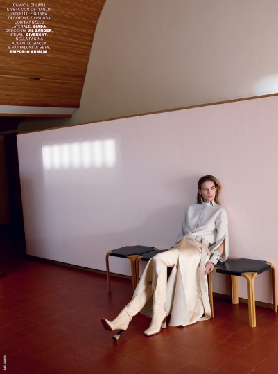 Kim Noorda for Italian Marie Claire, Photographer Mel Karch, Stylist Maria Giulia Riva, Make-up Tiina Roivainen, Hair Shuhei Nishimura 