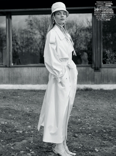 Kim Noorda for Italian Marie Claire, Photographer Mel Karch, Stylist Maria Giulia Riva, Make-up Tiina Roivainen, Hair Shuhei Nishimura 