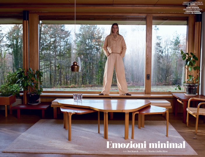 Kim Noorda for Italian Marie Claire, Photographer Mel Karch, Stylist Maria Giulia Riva, Make-up Tiina Roivainen, Hair Shuhei Nishimura 