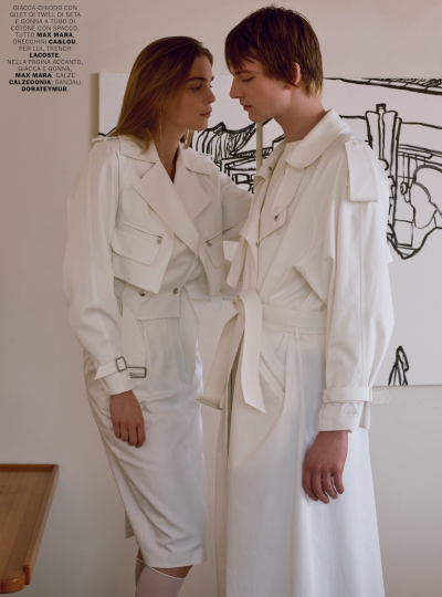 Kim Noorda for Italian Marie Claire, Photographer Mel Karch, Stylist Maria Giulia Riva, Make-up Tiina Roivainen, Hair Shuhei Nishimura 