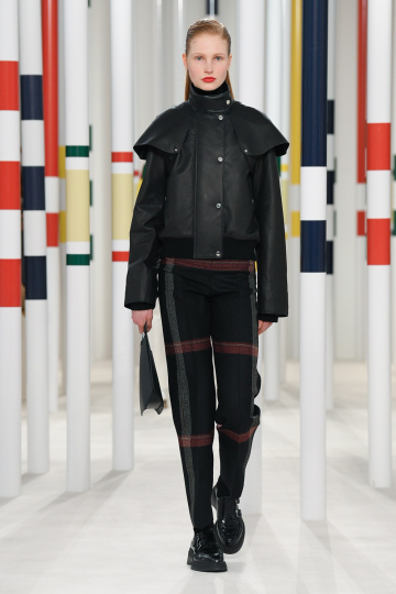Fantastic Paris debut for Levi Achthoven at show Hermes Fall 2020, Casting director Maida, Stylist Jodie Barnes, Hair James Pesci, Make-up Dick Page 