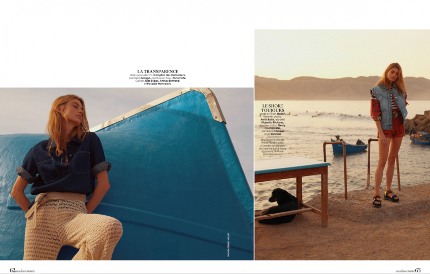 Hanna Verhees in a lovely summer shoot for Madame Figaro. Photographer Cédric Viollet, Stylist Carol 