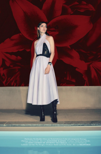 Strong and sexy Merel Zoet for Harpers Bazaar Germany, Photographer Arnaud Pyvka, Stylist Kai Margrander, Hair Roberto Pagnin, Make-up Topolino 